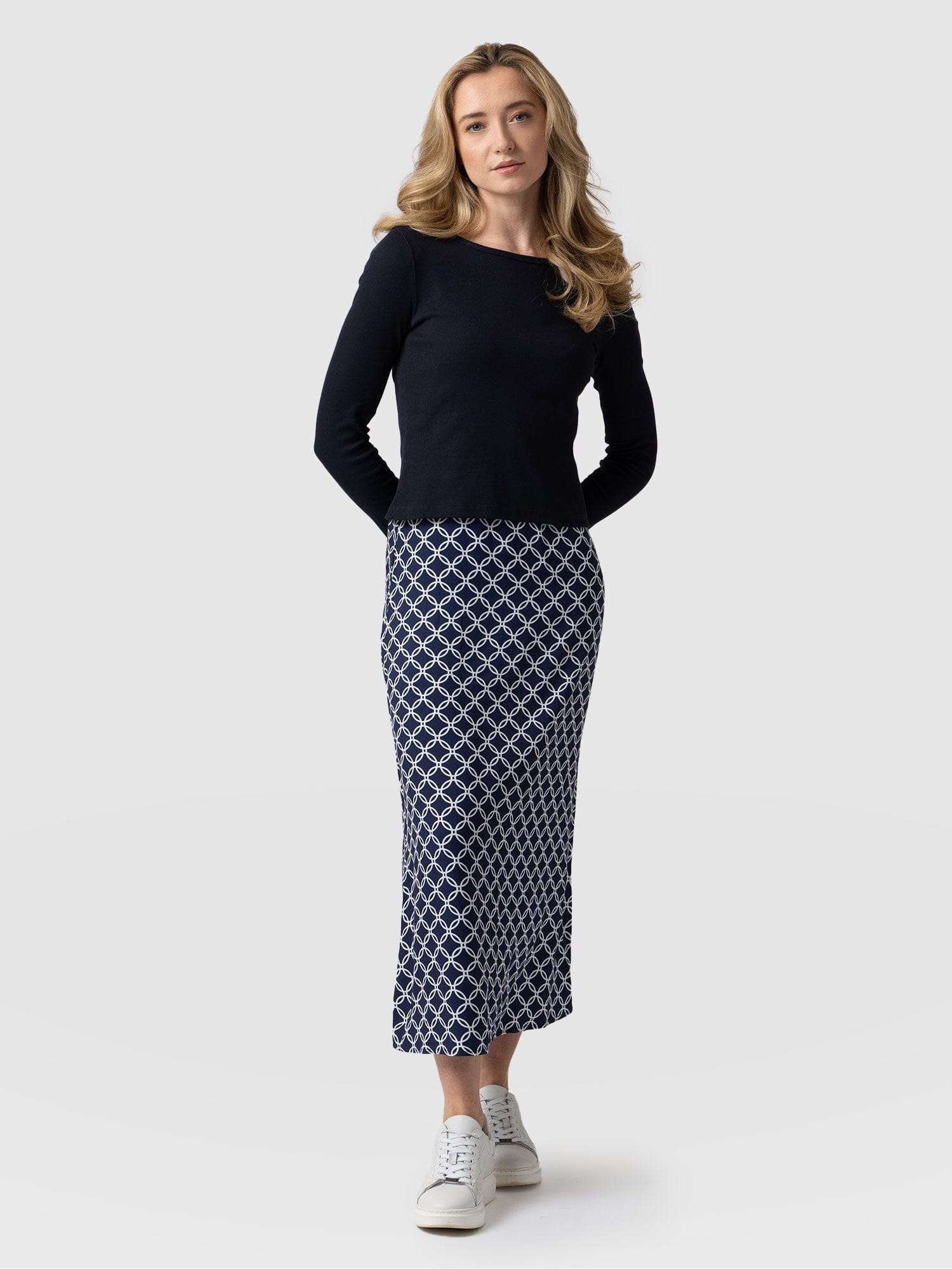 Sasha 2-In-1 Dress Blue Mosaic Geo - Women's Dresses | Saint + Sofia® USA